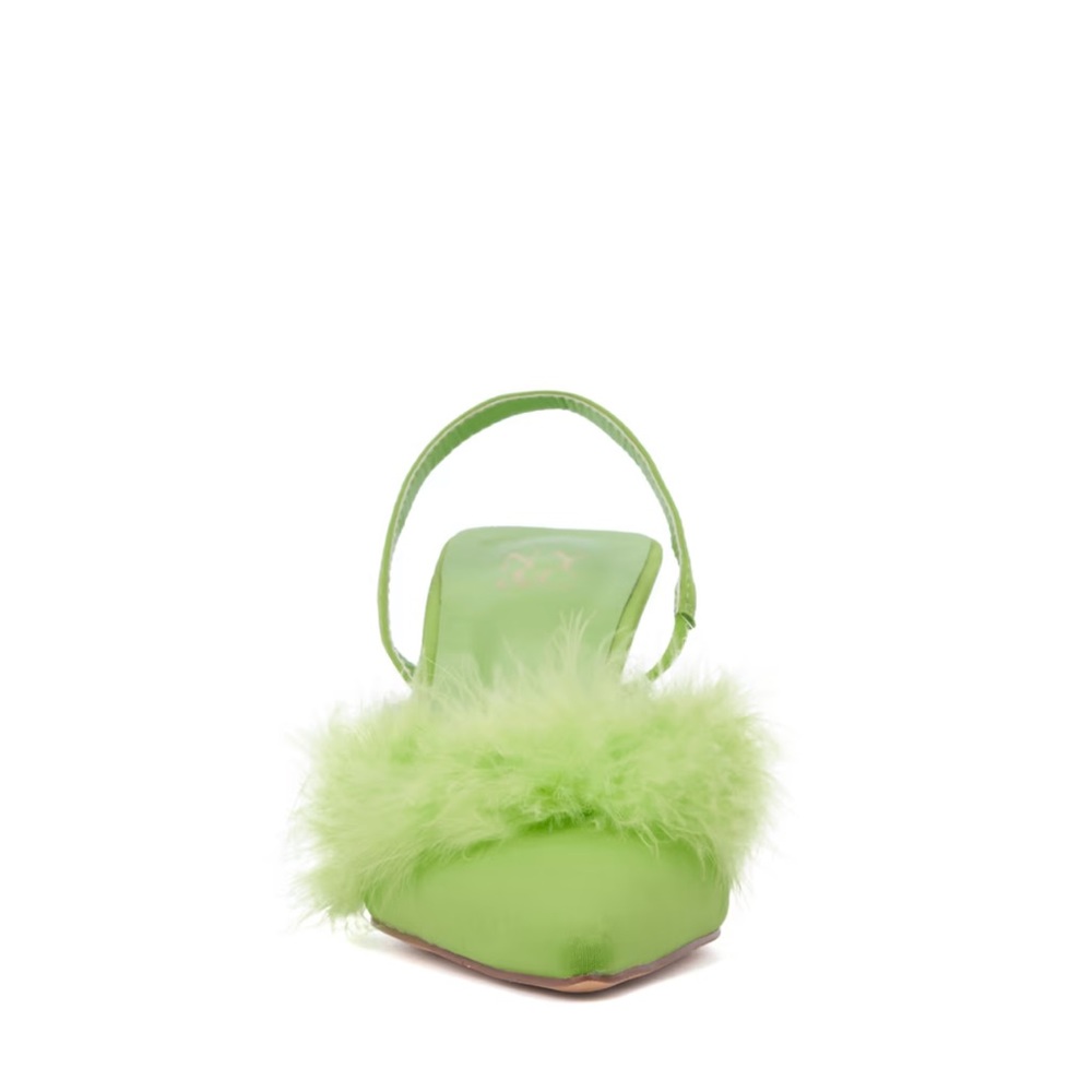 ny&c Feather-Embellished Slingback Heel - Picture 3 of 3